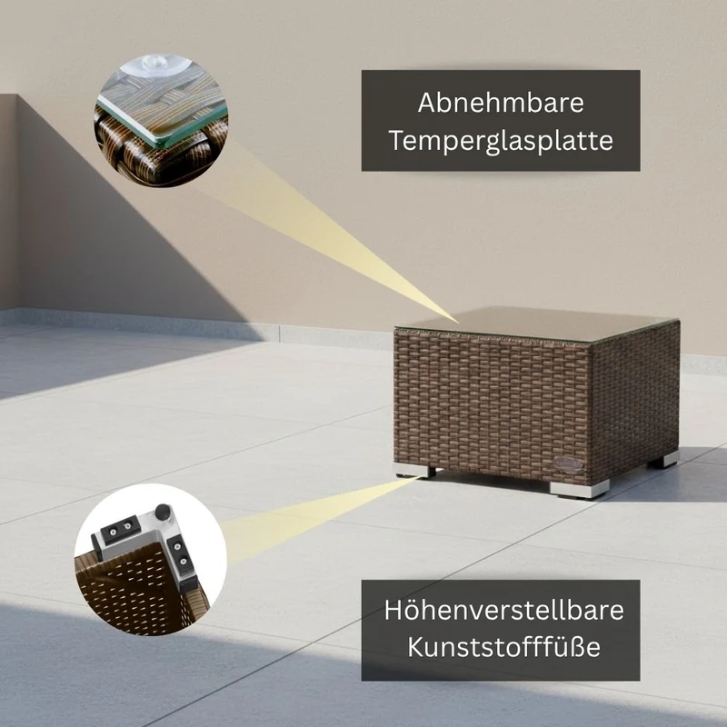 Beistelltisch Rattan