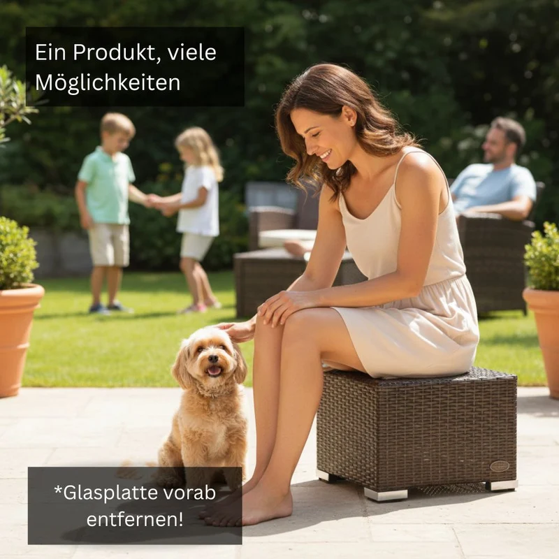 Beistelltisch Rattan