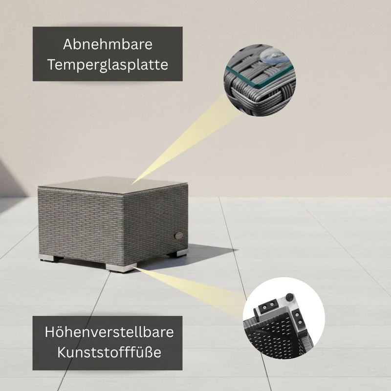 Beistelltisch Rattan