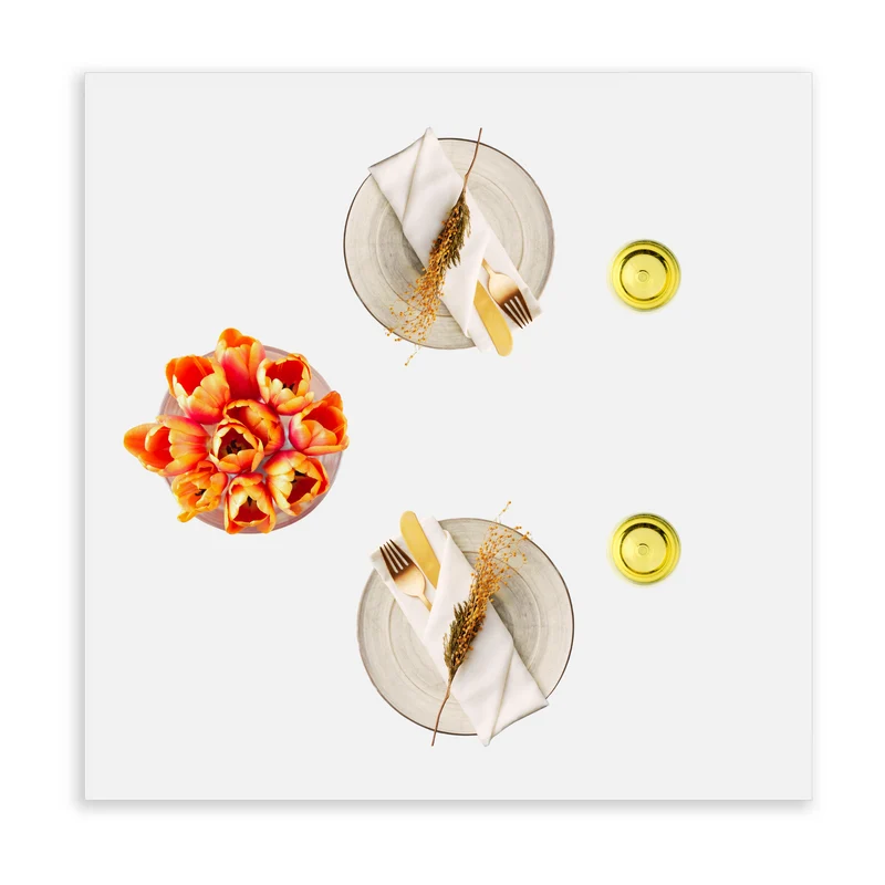 Table Top 80x80 x ST 1,9cm - White pure