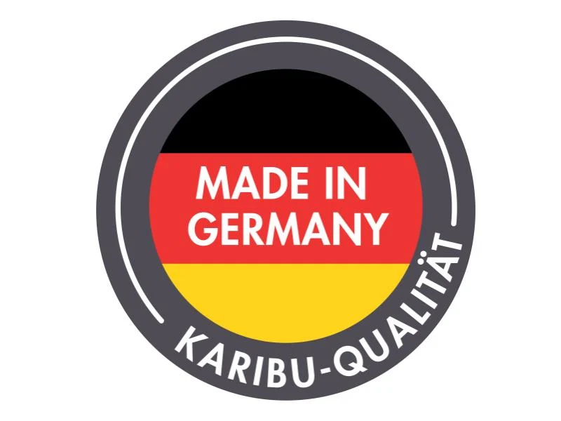 Karibu Saunahaus Laguna, schwarz, 73 mm - ohne Ofen-