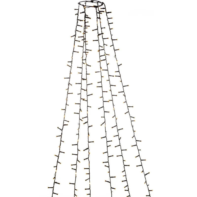 B-Ware Konstsmide Baummantel Baumumhang Micro LED Lichterkette Bernstein Außen 400cm