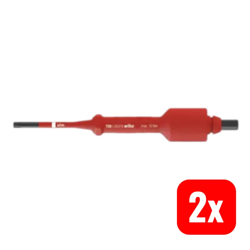 B-Ware Wiha VDE Innen-TORX Wechselklinge Bit T 15 35 mm Passend für Torque 2 STÜCK
