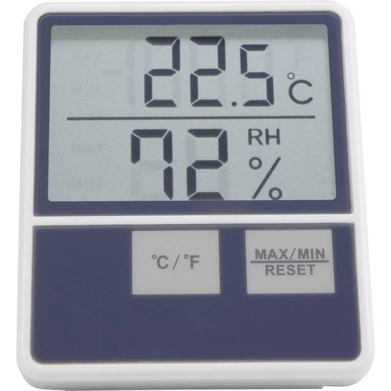 B-Ware BTTH-1014 Innen Thermo Hygrometer Temperatur Luftfeuchte Weiß Digital 2 STÜCK