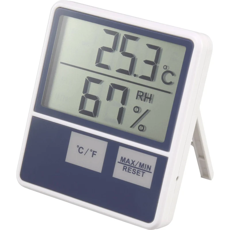 B-Ware BTTH-1014 Innen Thermo Hygrometer Temperatur Luftfeuchte Weiß Digital 2 STÜCK