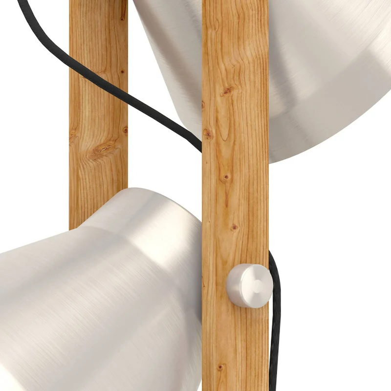 B-Ware Eglo Stehlampe Leuchte Cawton Höhe 1345 cm Stahl braun 2flg Stahl