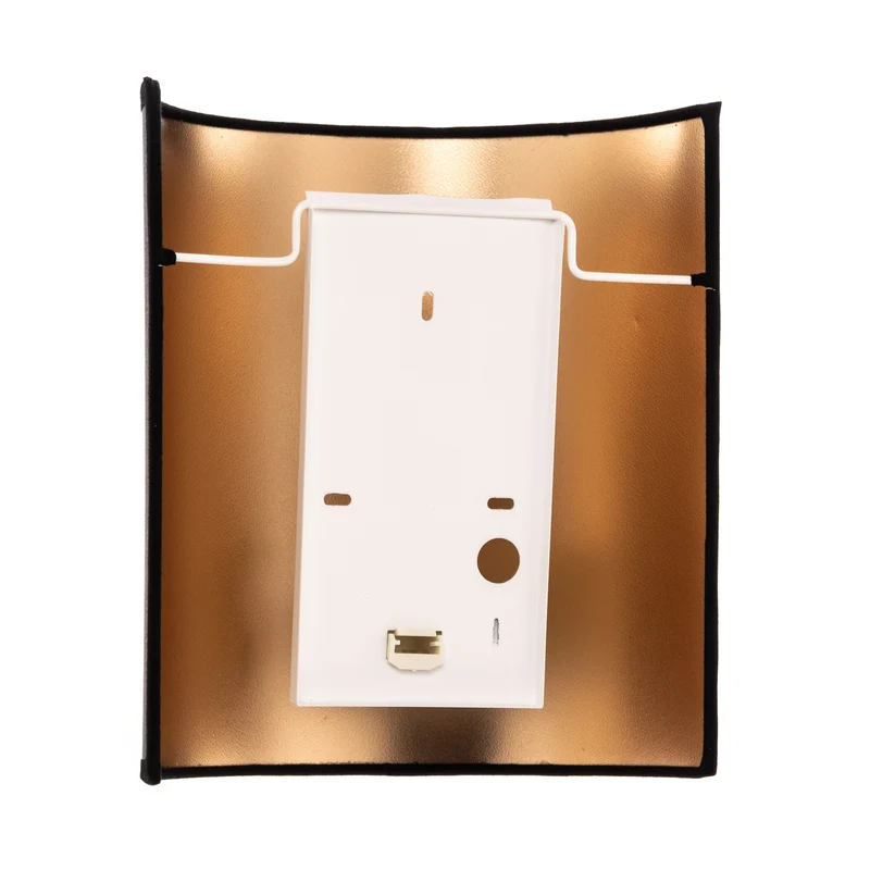 B-Ware Euluna Wandleuchte Leuchte Lampe schwarz gold Metall E27 Austauschbar Dimmbar665