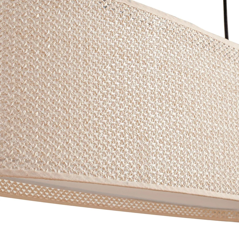 B-Ware Lindby Hängeleuchte Pendelleuchte Soula E27 beige Kunststoff 78 cm Lampe Leuchte