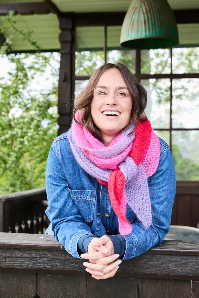 Strickset asymmetrisches Dreieckstuch