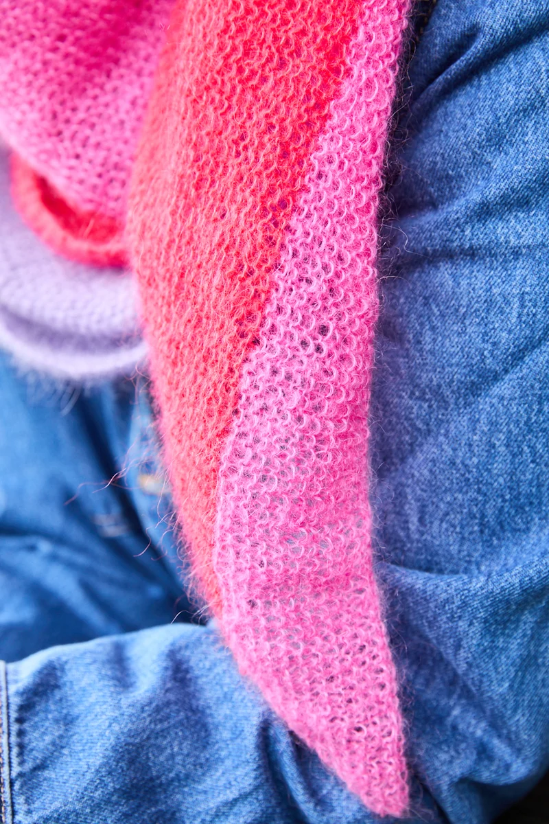Strickset asymmetrisches Dreieckstuch
