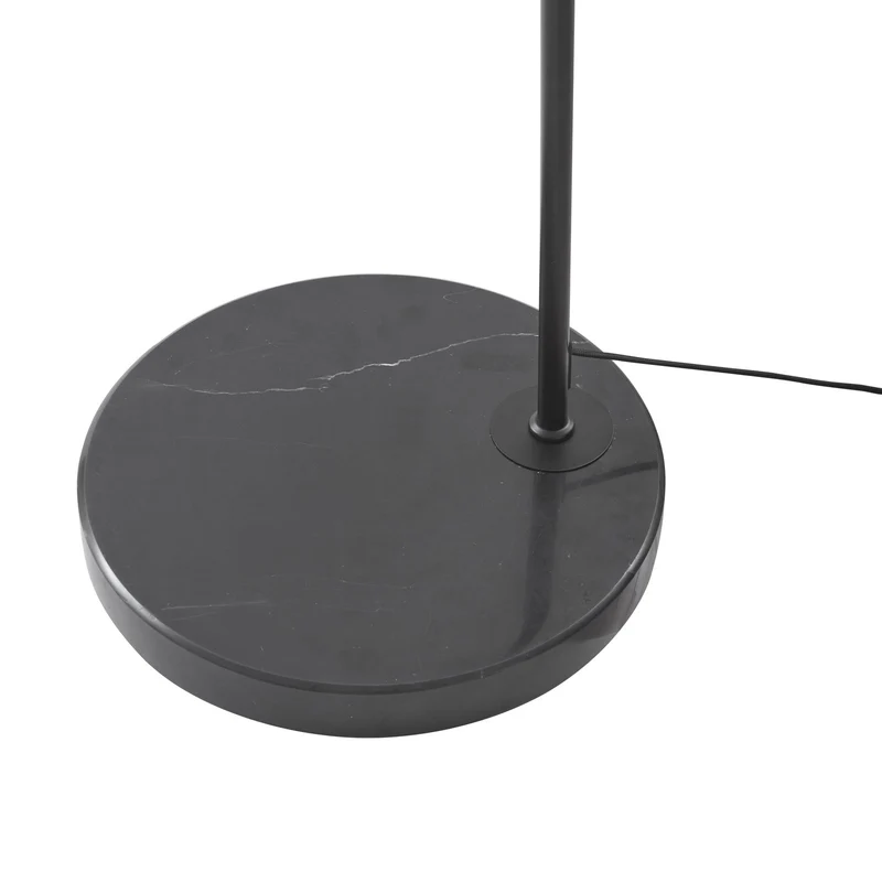 B-Ware Lucande Stehlampe Bogenlampe Yekta LED dimmbar schwarz Wohnzimmerlampe