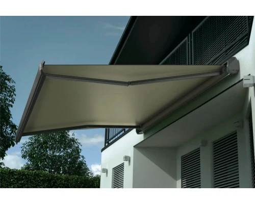 B-Ware Sonnino Kassettenmarkise Markise Sonnenschutz Motor 4x3m obravia beige LED