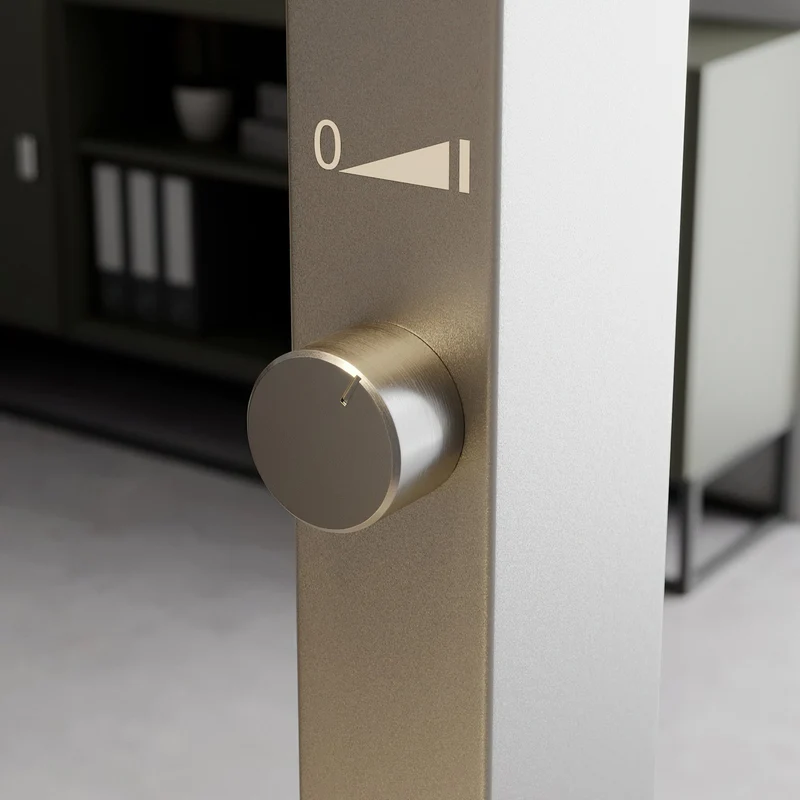 C-Ware Arcchio Stehlampe Büroleuchte LED Logan silber Dimmer Office dimmbar285