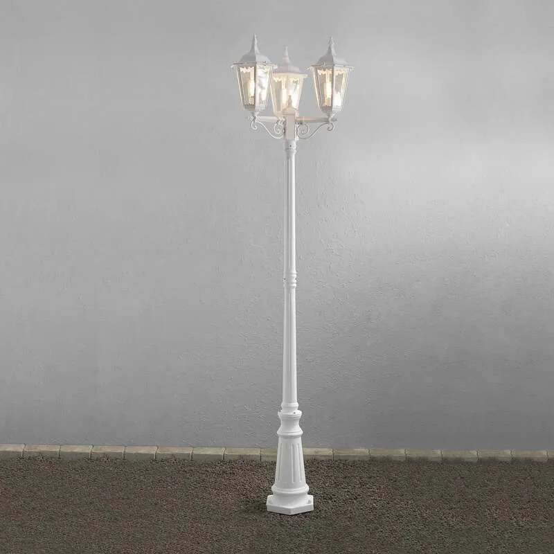 Konstsmide Mastleuchte Außenleuchte Firenze Mastlampe weiß SIEHE TEXT/FOTO