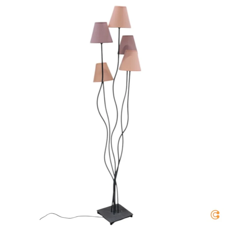 B-Ware KARE Stehleuchte Lampe Leuchte Berry Cinque 5flg rosa SIEHE TEXT/FOTO