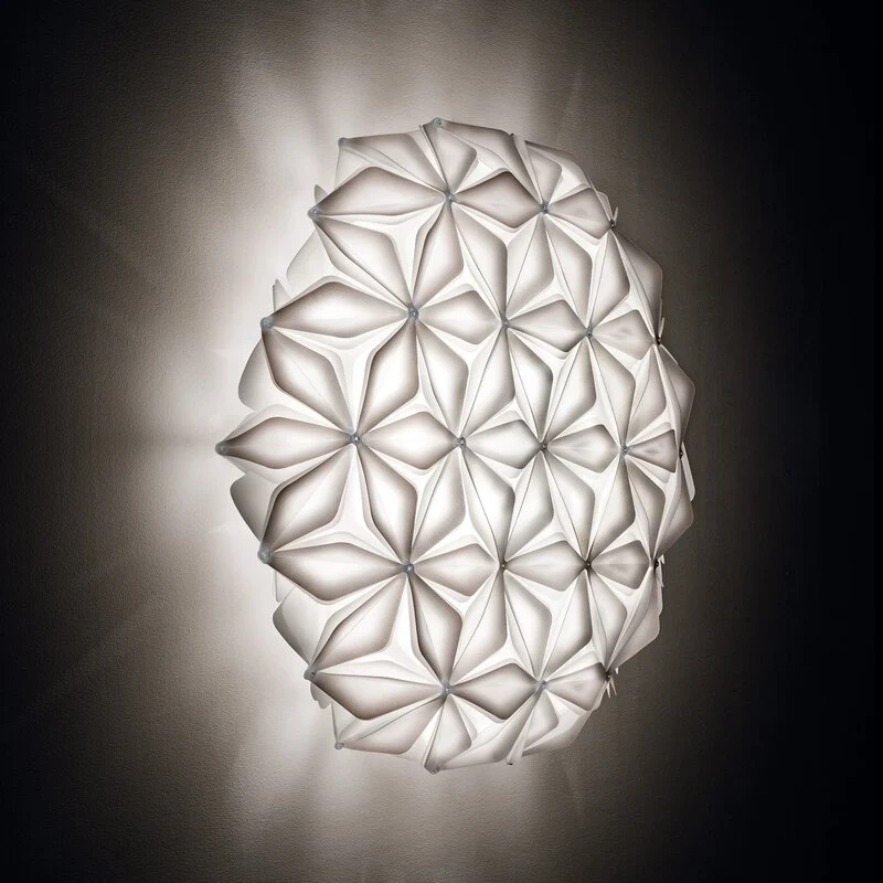 B-Ware Slamp Deckenleuchte Lampe La Vie L weiß Polymer Breite 71cm E27 LED dimmbar