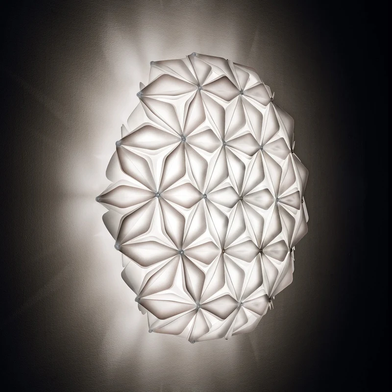 B-Ware Slamp Deckenleuchte Lampe La Vie L weiß Polymer Breite 71cm E27 LED dimmbar