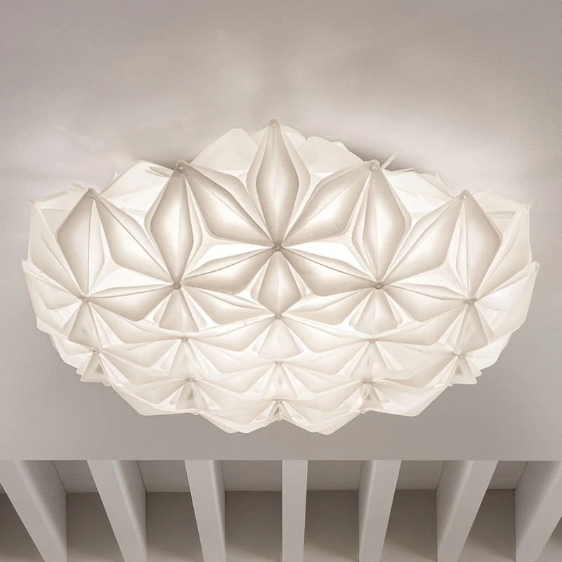 B-Ware Slamp Deckenleuchte Lampe La Vie L weiß Polymer Breite 71cm E27 LED dimmbar