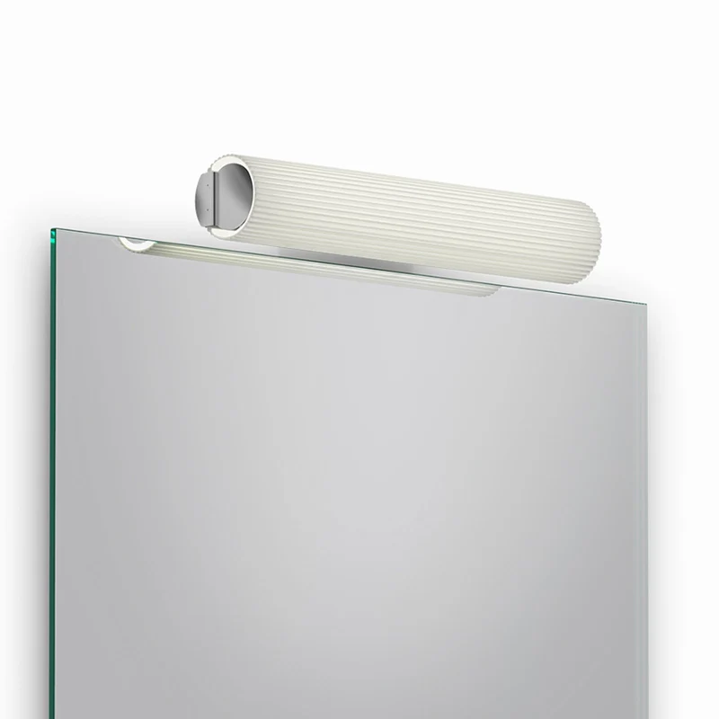 B-Ware Decor Walther Wandleuchte Ray LED chrom Messing Glas dimmbar Warmweiß 47cm
