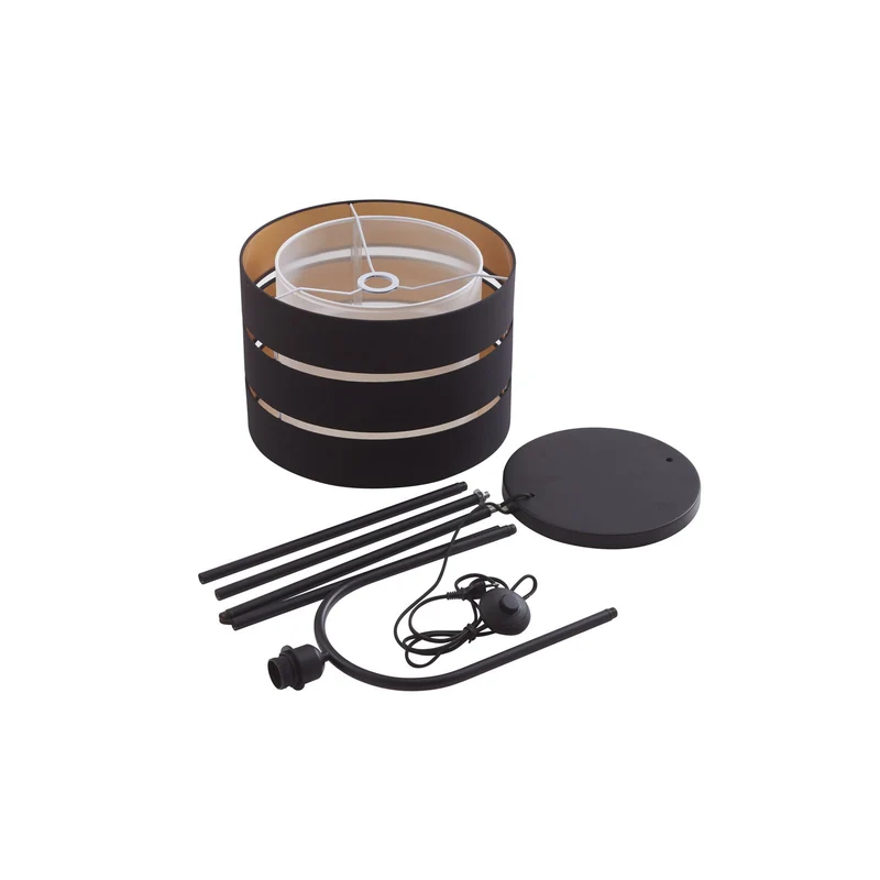 B-Ware Lindby Tsomo Stehleuchte Stehlampe Standleuchte Leuchte Lampe Licht Stoff Ø40 cm