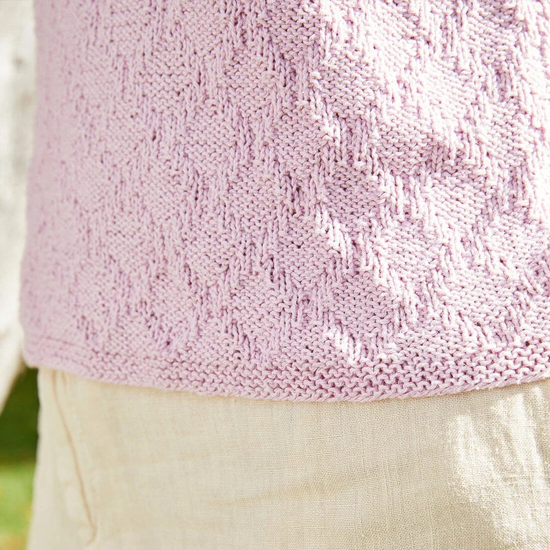 Strickset Damentop Flieder Größe 44-50