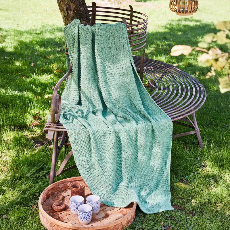 Strickset Sommerdecke Apfelgrün