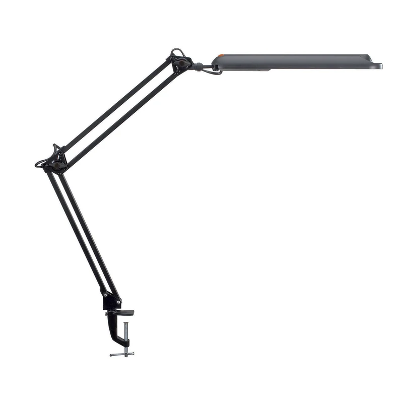 B-Ware Maul LED Tischleuchte Schreibtischlampe schwarz Höhe 38 cm Klemmfuß Lampe Spot