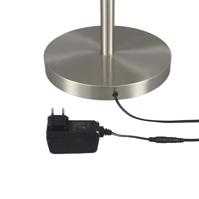 C-Ware Lindby Stehleuchte Deckenfluter LED Ragna Nickel Metall Dimmer dimmbar47