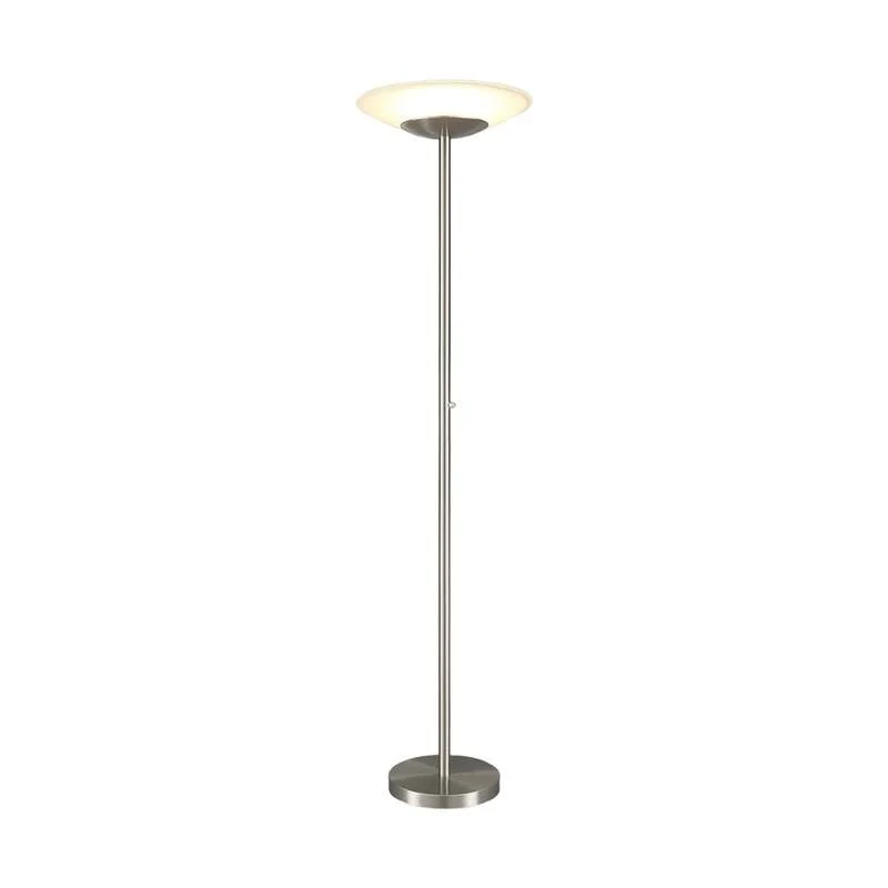 B-Ware Lindby Stehleuchte Deckenfluter LED Ragna Nickel Metall Dimmer dimmbar447