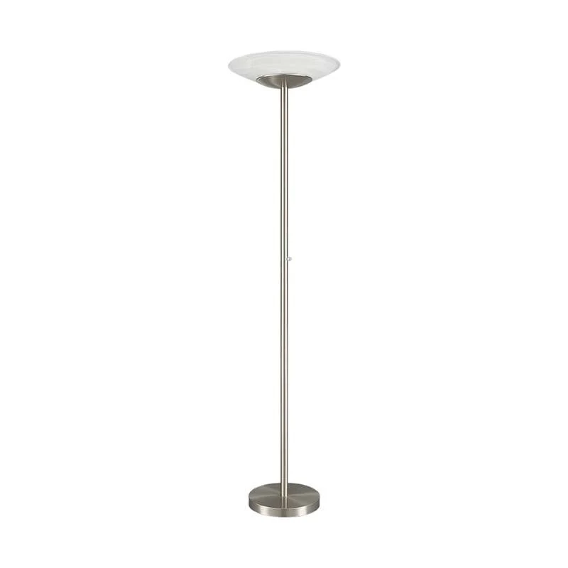 B-Ware Lindby Stehleuchte Deckenfluter LED Ragna Nickel Metall Dimmer dimmbar447