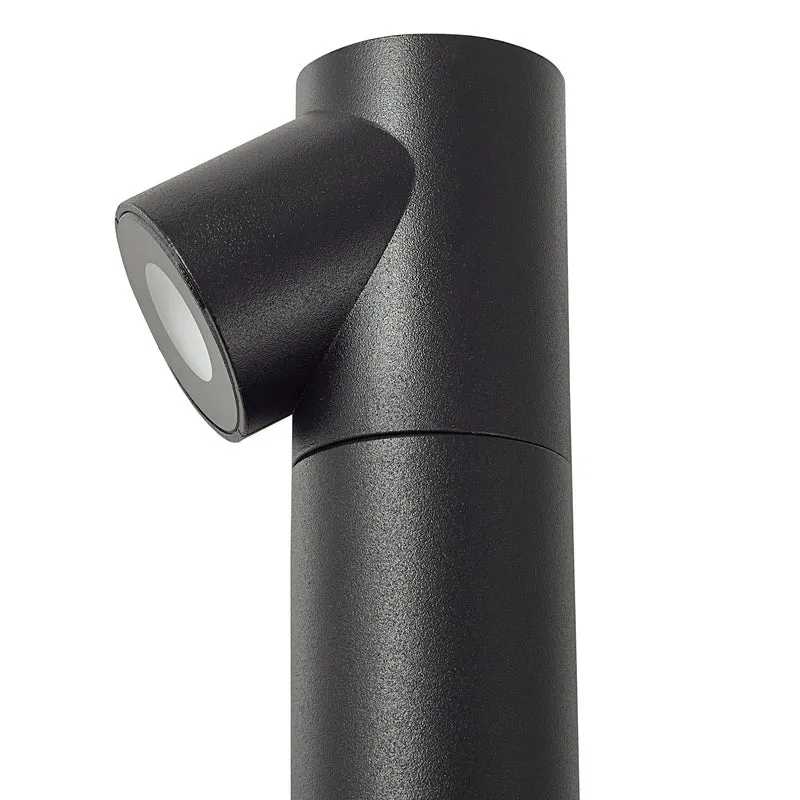 B-Ware Lindby Wegeleuchte Gartenleuchte Luzian LED Pollerleuchte anthrazit 80cm IP65