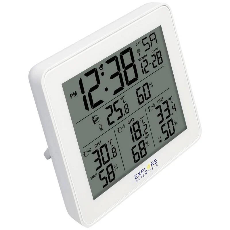 B-Ware Explore Scientific Funk-Wetterstation WSH4003 Wetterstation 3 Sensoren digital