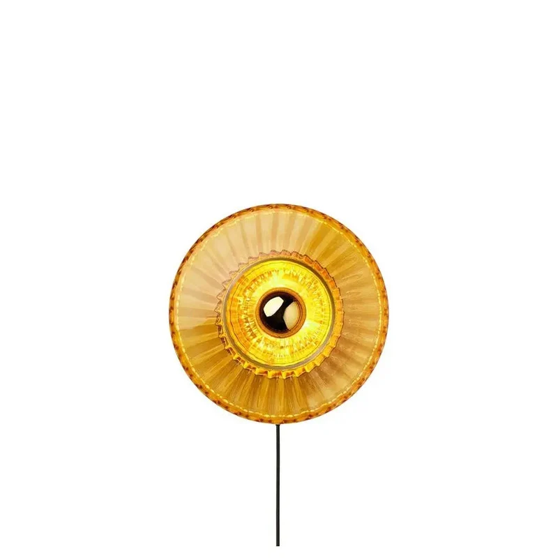 B-Ware Wandleuchte New Wave Optic LED Wandlampe bernsteinfarben dimmbar 40W 80cm