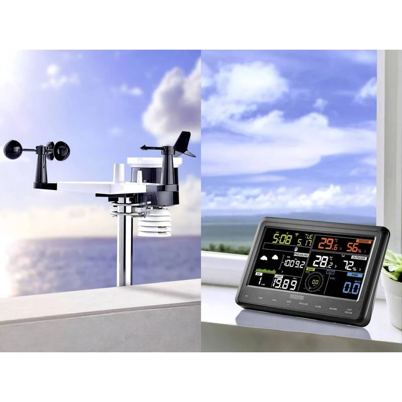 Eurochron Funk Wetterstation EFWS 29 Wettermessstation Vorhersage SIEHE TEXT