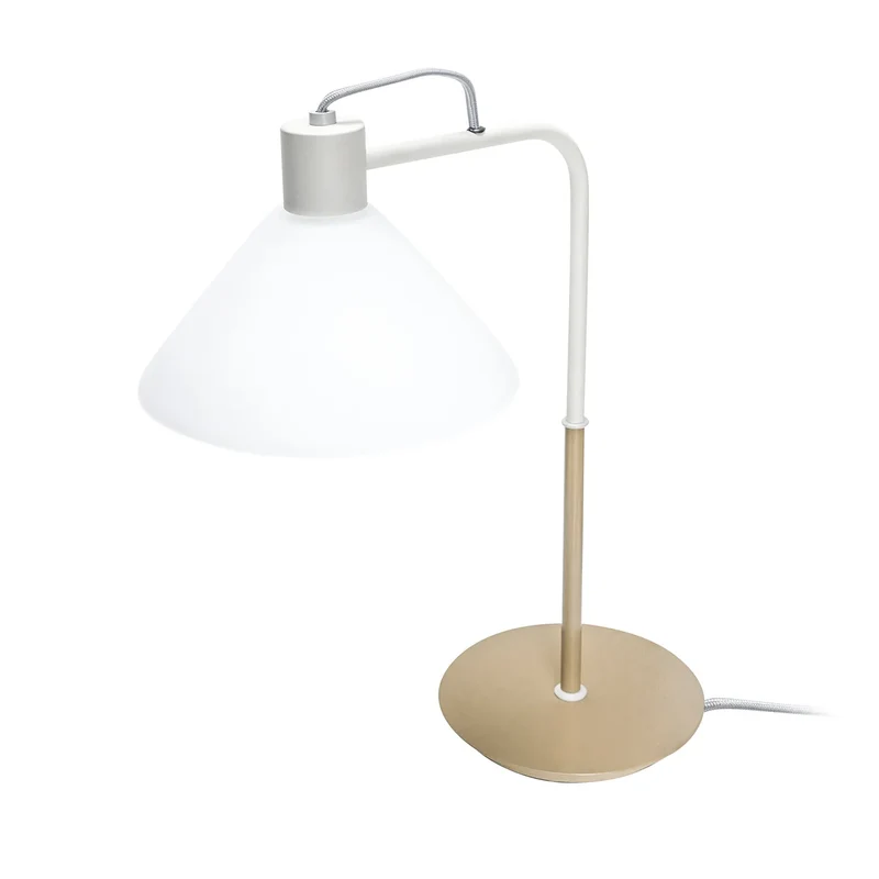 B-Ware Hübsch Interior Tischleuchte Lampe Spot Beleuchtung Glas H 44 cm khaki sand