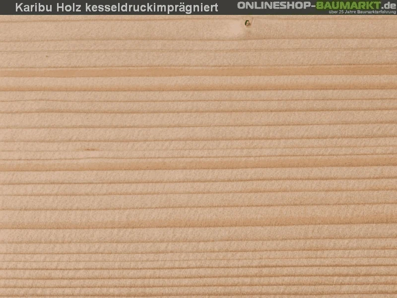 Karibu 4-Eck Pavillon Classic Holm 1 kdi Sparset inkl. Schindeln