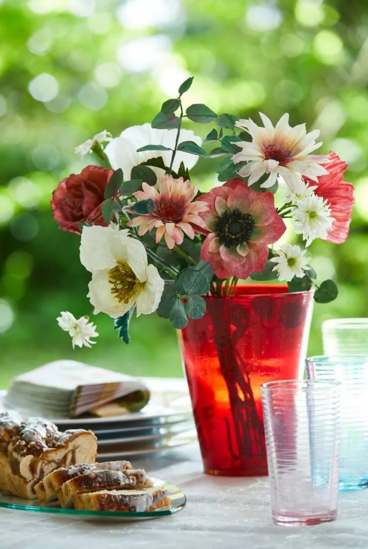 Krepppapier Anemonen Bastelset