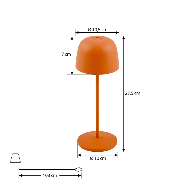 15x B-Ware Lindby Tischleuchte Tischlampe LED Akku orange dimmbar IP65 SIEHE TEXT 15 STÜCK
