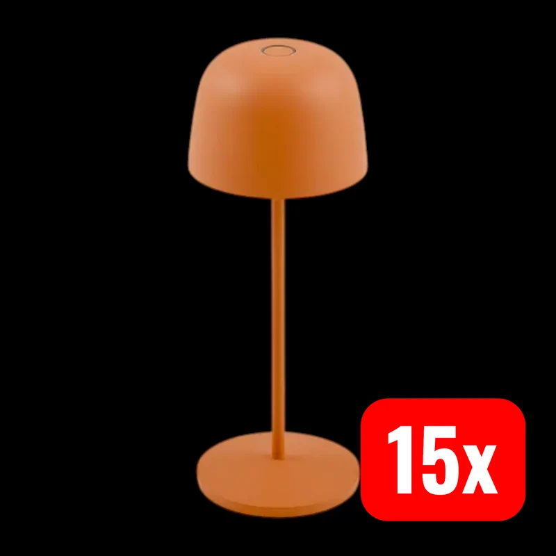 15x B-Ware Lindby Tischleuchte Tischlampe LED Akku orange dimmbar IP65 SIEHE TEXT 15 STÜCK