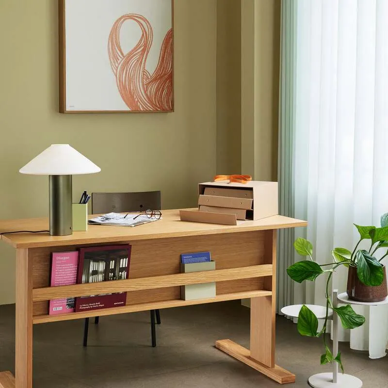 B-Ware Hübsch Tischleuchte Lampe Orbit Dunkelgrün Weiß Eisen Glas Schalter Dimmbar