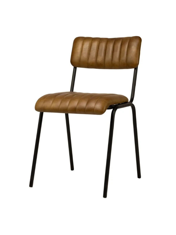 Lody-Co Stuhl echt Leder Cognac