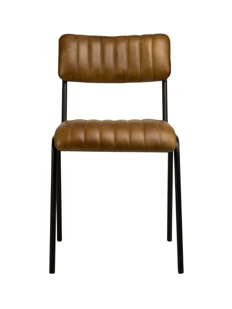 Lody-Co Stuhl echt Leder Cognac