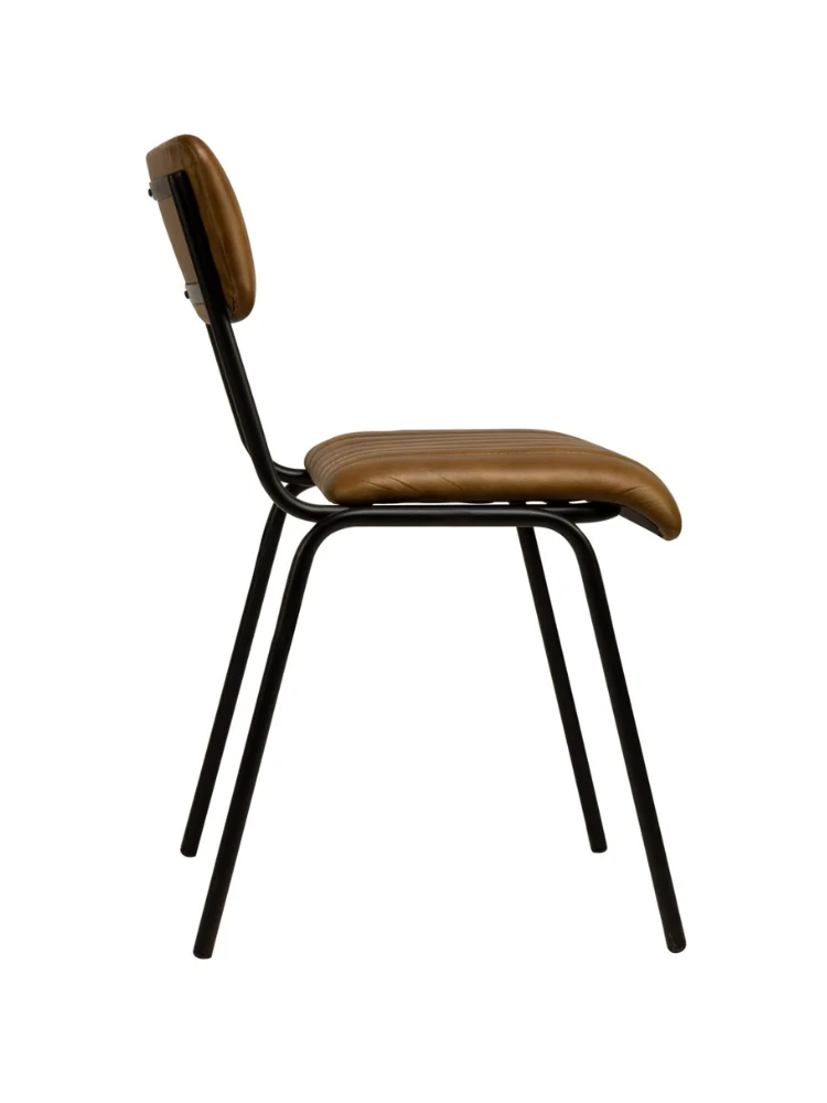 Lody-Co Stuhl echt Leder Cognac