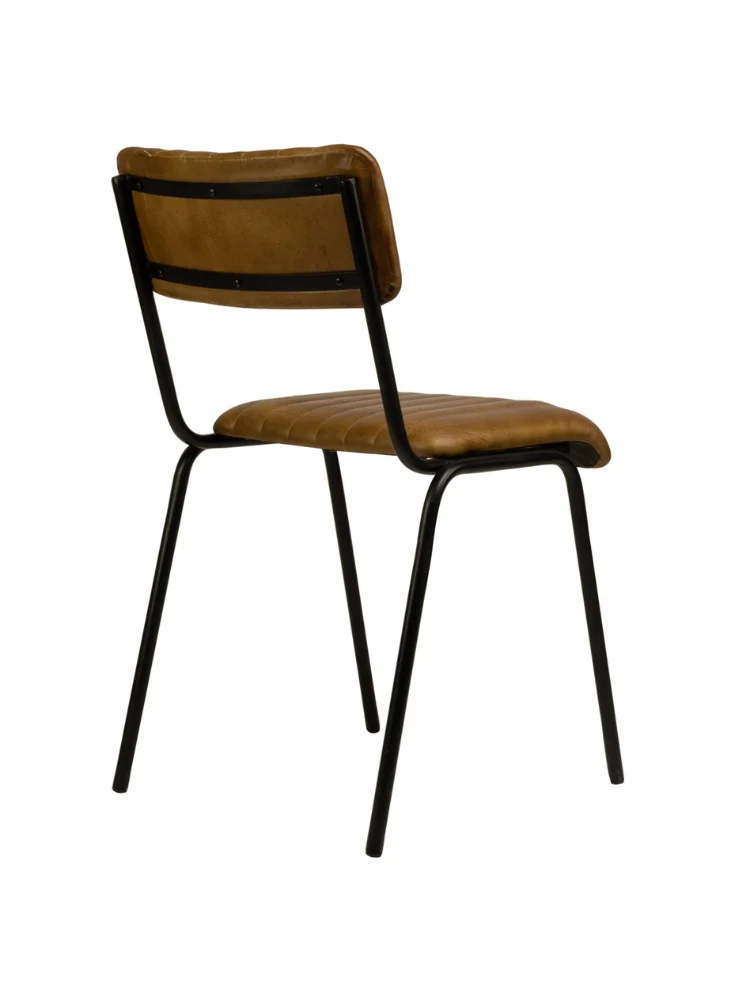 Lody-Co Stuhl echt Leder Cognac