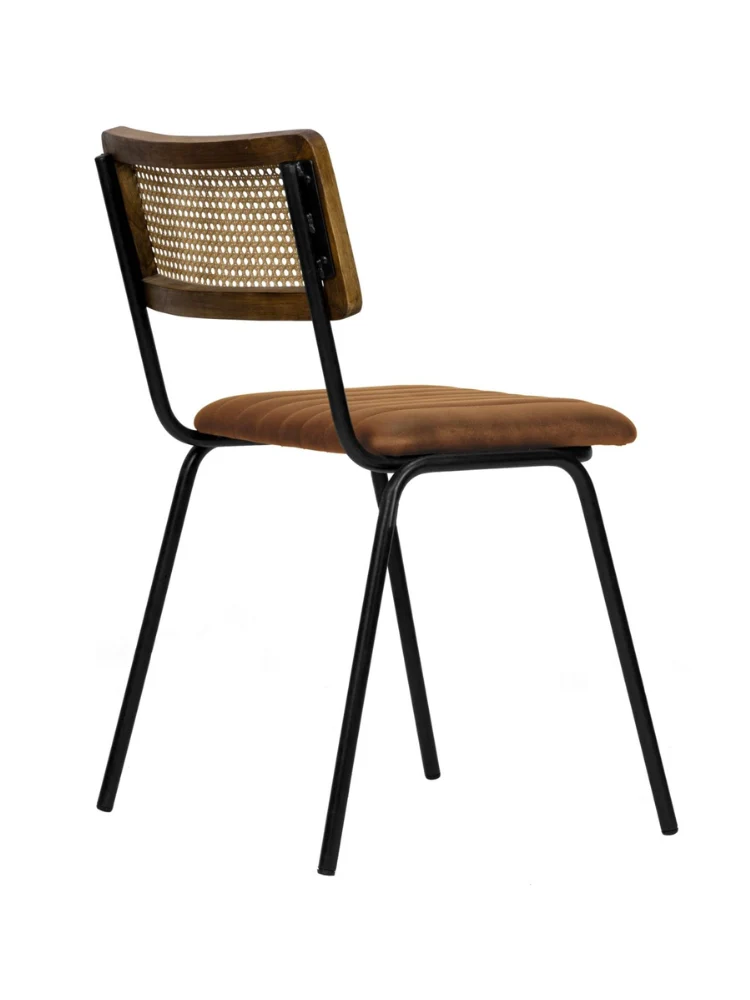 Ledar-Co Stuhl aus echtem Leder Cognac