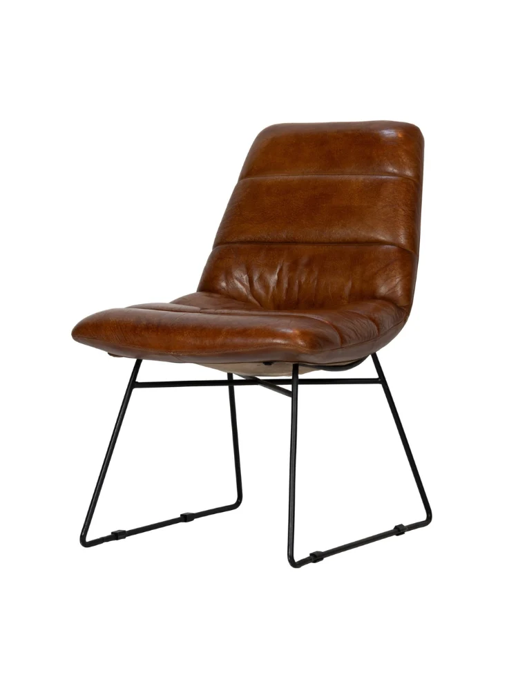 Ricko-BR Hochwertiger Sessel aus 100% Echtem Leder