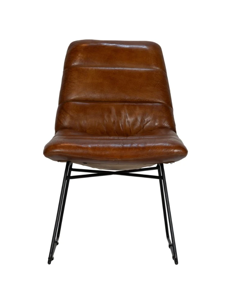 Ricko-BR Hochwertiger Sessel aus 100% Echtem Leder