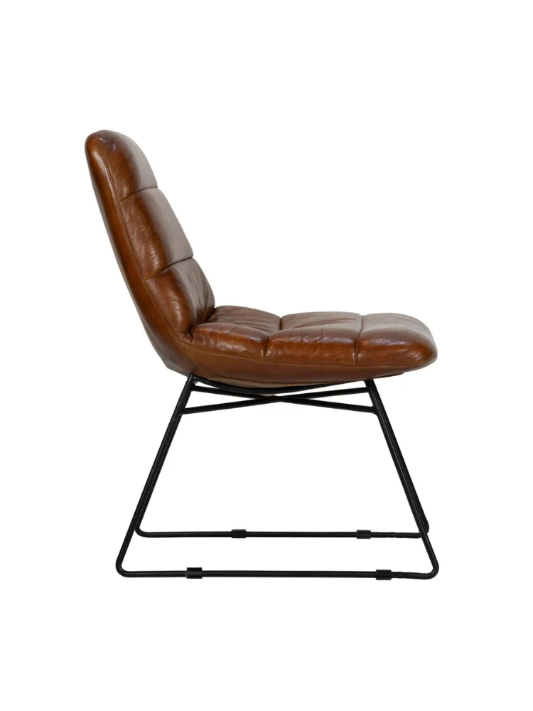Ricko-BR Hochwertiger Sessel aus 100% Echtem Leder