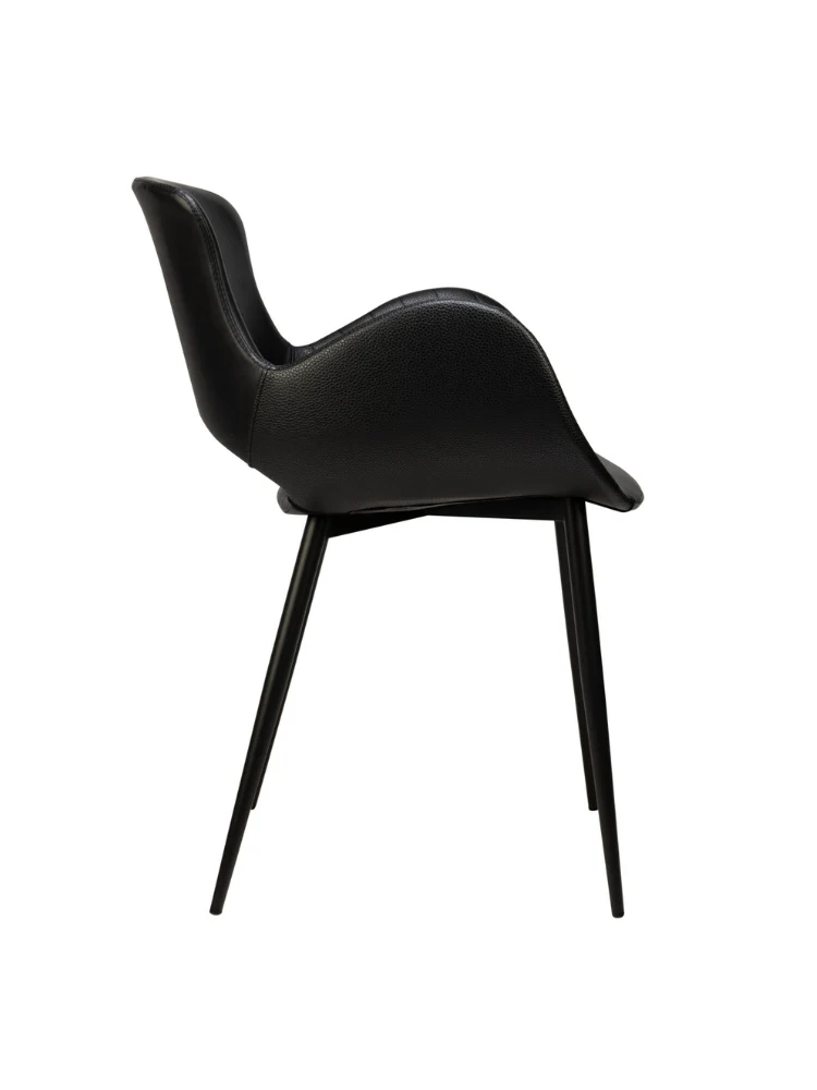 Kanu-BL Armstuhl PU-Leder Schwarz