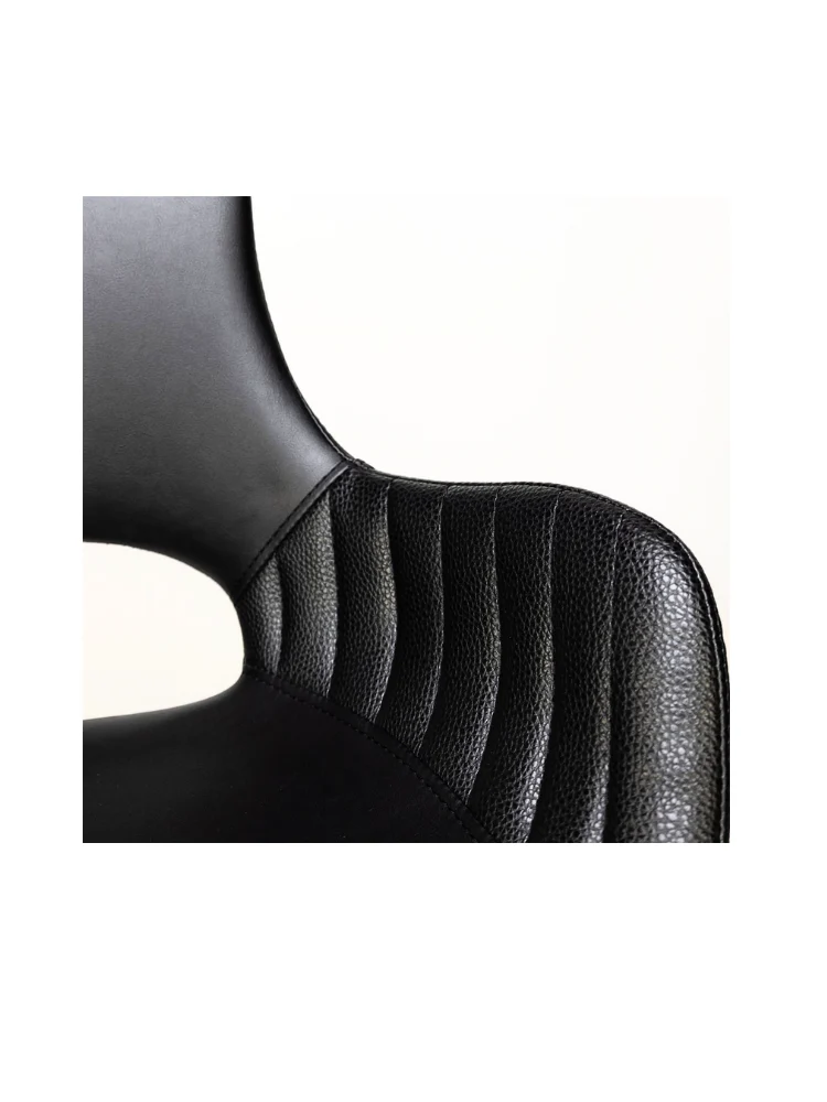 Kanu-BL Armstuhl PU-Leder Schwarz